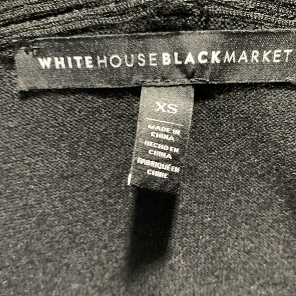 White House Black Market - Black - Long Sleeve Sweater - Gold Buttons - XS - Picture 7 of 8